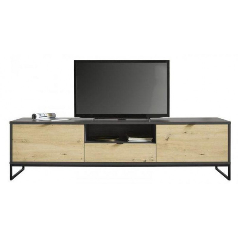 Тумба підставка для TV у стилі Loft NS-2156 630x1480x350 мм Черный