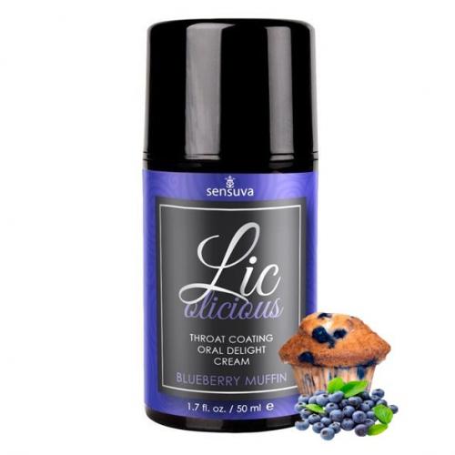 Гель для мінету зі смаком чорничного мафіну Sensuva - Lic-o-licious Blueberry Muffin 50 мл (SO3200) в інтернет супермаркеті PbayMarket!