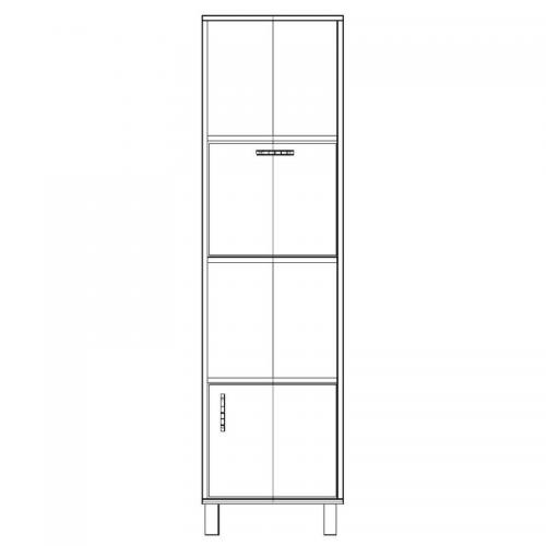 Шафа-Пенал Тиса Мебель ШС-417 Дуб сонома 166x35x45 см Шафа-Пенал Тиса Мебель ШС-417 Дуб сонома 166x35x45 см