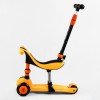 Самокат-велобіг триколісний Best Scooter колеса PU зі світлом 3 в 1 70 кг Orange (105657)