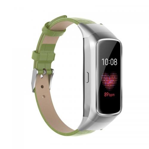 Ремінець Leather Strap для Samsung Galaxy Fit R370 Green Ремінець Leather Strap для Samsung Galaxy Fit R370 Green