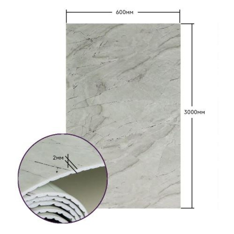 Самоклеюча стінова PET плитка в рулоні 600*3000*2mm SW-00001701 Sticker Wall