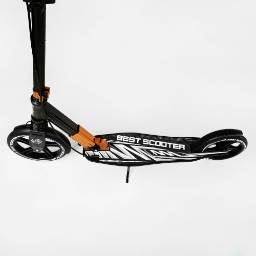 Двоколісний складаний самокат Best Scooter 100 кг Black and white (113217) Двоколісний складаний самокат Best Scooter 100 кг Black and white (113217)