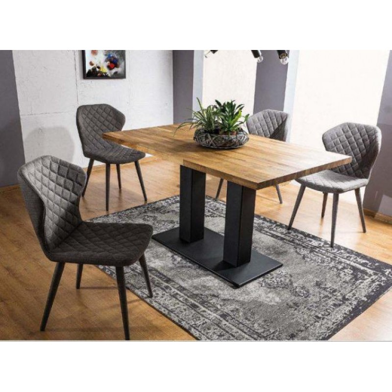 Обідній стіл у стилі Loft NS-1168 810x1200x700 мм Черный