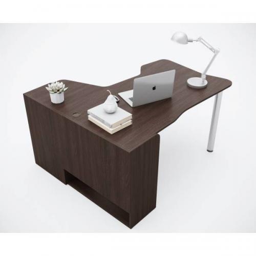 Геймерський кутовий стіл ZEUS IGROK-TOR, горіх/горіх Геймерський кутовий стіл ZEUS IGROK-TOR, горіх/горіх