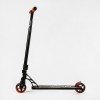 Самокат трюковий пеги алюмінієвий диск та дека колеса Best Scooter Reactor HIC-система PU Black and red (112772)