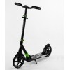 Самокат двоколісний складаний амортизатор Best Scooter PU колеса 100 кг Black and green (105427)