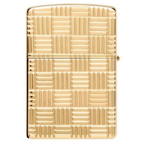 Запальничка бензинова Zippo Basketweave Design Золотистий (46274)