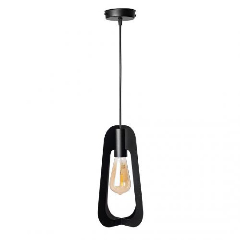 Світильник підвісний MSK Electric Catania в стилі лофт під лампу Е27 NL 3019 BK чорний