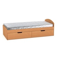 Односпальне ліжко з ящиками Компаніт-90+2 бук