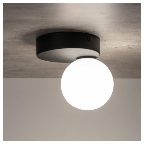 Стельовий світильник TK Lighting Bianca 16x12x15 см Біло-чорний (TK5681)