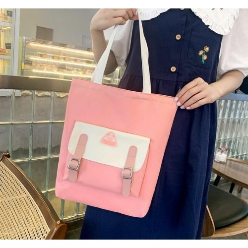 Рюкзак шкільний для дівчинки Hoz Good 5 в 1 (рюкзак, шоппер, пенал, сумочка, гаманець) Рожево-білий (SK001672) в інтернет супермаркеті PbayMarket!