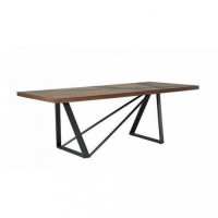 Обідній стіл у стилі Loft NS-1237 780x2020x950 мм Черный Обідній стіл у стилі Loft NS-1237 780x2020x950 мм Черный