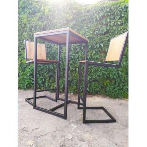 Комплект барний (стіл та стільці) GoodsMetall в стилі Лофт  Комплект барний (стіл та стільці) GoodsMetall в стилі Лофт