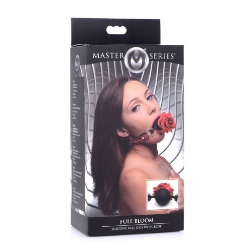 Кляп Master Series Eye-Catching Ball Gag With Rose (м'ята упаковка!!!) в інтернет супермаркеті PbayMarket!