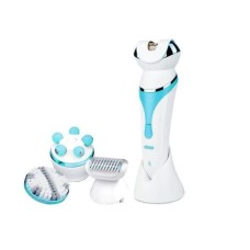 Жіночий епілятор багатофункціональний масажер на акумуляторі DSP 80012 4 в 1 Блакитний