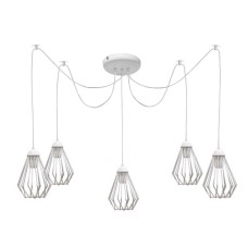 Люстра-павук на п'ять плафонів MSK Electric Silvia NL 05371-5 W