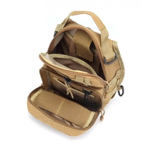 Сумка тактична No Brand 27x20x15 см Хакі (1713882330) Сумка тактична No Brand 27x20x15 см Хакі (1713882330)