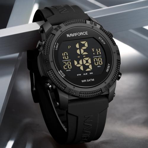Наручний годинник чоловічий NaviForce Europe Black Чорний (3153) Наручний годинник чоловічий NaviForce Europe Black Чорний (3153)