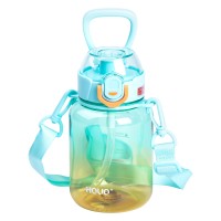 Пляшка для напоїв з ремінцем та трубочкою YIWU 700 мл М'ятний (HP-14-32TU)