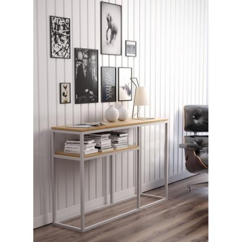 Консоль для дому в стилі Loft NS-402 950x1500x370 мм Белый