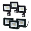Комплект прожекторів Lightwell 30W 3 x LW-FL-B-30 і 3 x LW-FL-B-30-S з датчиком руху