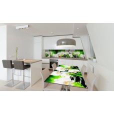 Наклейка вінілова на стіл Zatarga «Білі орхідеї» 600х1200 мм Z180620st