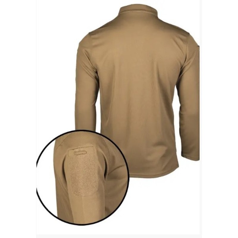 Тактична сорочка-поло Mil-Tec Tactical Quickdry 10962019 S Койот