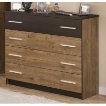 Комод Меблі Сервіс 4Ш Вероніка Дуб апріл + Венге темний Комод Меблі Сервіс 4Ш Вероніка Дуб апріл + Венге темний