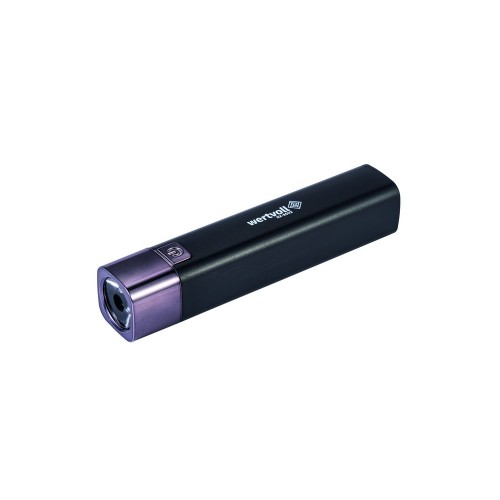 Ліхтар Wertvoll GM 3 режиму LED Li-ion 1200 mAh/t 7000 K/80 lum powerbank ABS 122х25 мм BLACK (RX-8002)