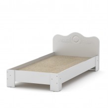 Велике односпальне ліжко Компаніт-100 МДФ альба (білий)
