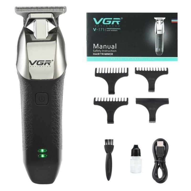 Машинка для стрижки волосся бездротова акумуляторна VGR V-171