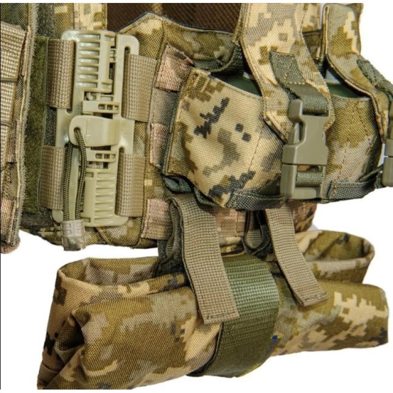 Плитоноска з підсумками без плит No Brand One Size Піксель (2013918643)