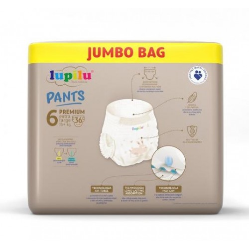 Підгузники - трусики Lupilu Pantsy Premium Jumbo Bag 6 Extra Large 15+ кг 36 шт в інтернет супермаркеті PbayMarket!