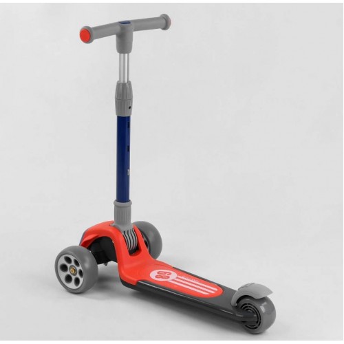 Самокат триколісний Best Scooter складане алюмінієве кермо, 3 колеса PU зі світлом Red/Black (102026) Самокат триколісний Best Scooter складане алюмінієве кермо, 3 колеса PU зі світлом Red/Black (102026)