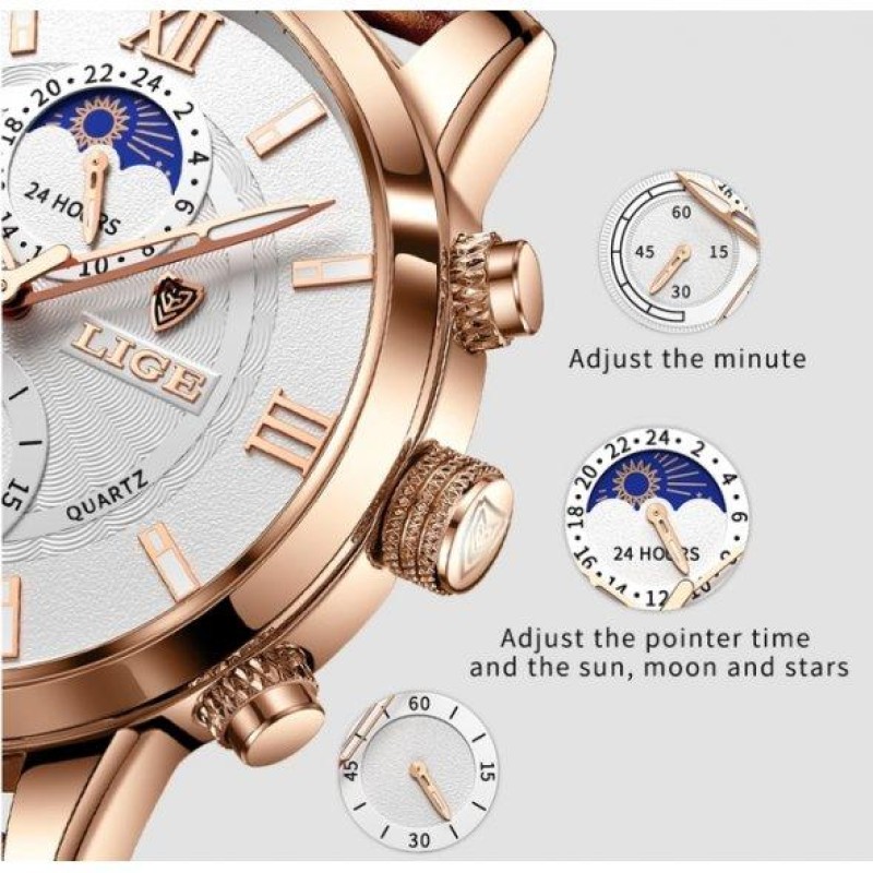 Годинник наручний Lege Signature Коричневий