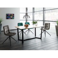 Обідній стіл у стилі Loft NS-1165 780x1600x700 мм Черный Обідній стіл у стилі Loft NS-1165 780x1600x700 мм Черный