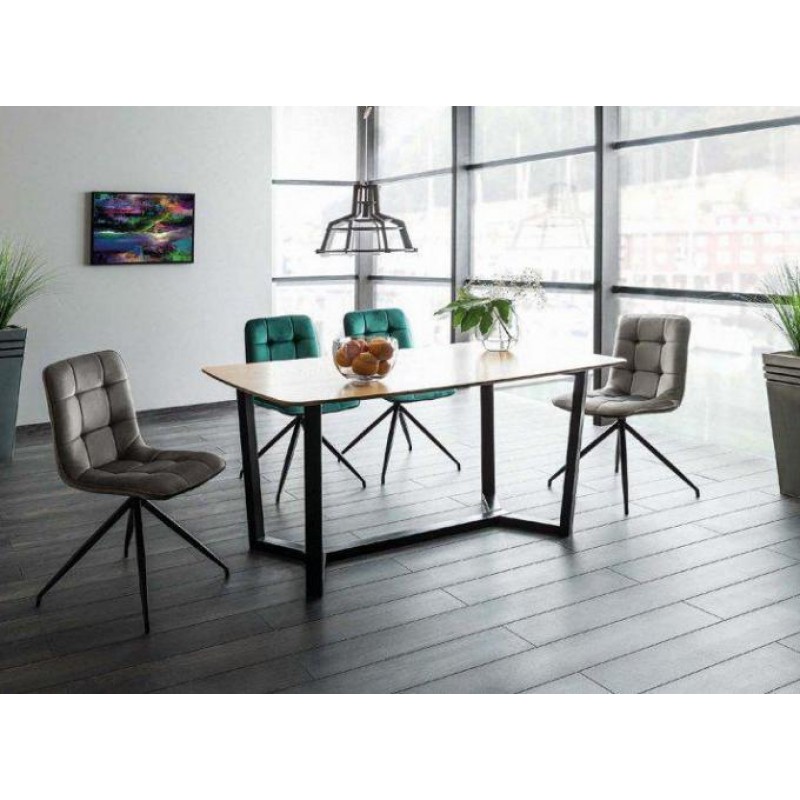 Обідній стіл у стилі Loft NS-1165 780x1600x700 мм Черный