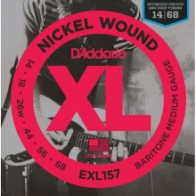 Струни для електрогітари D'Addario EXL157 Nickel Wound Baritone Medium Electric Strings 14/68
