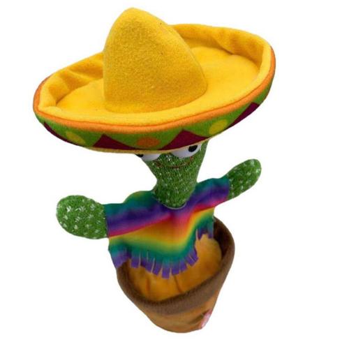 Танцюючий кактус-повторюшка Funny Toys Dancing Mexicano TikTok Cactus 31 см CPK 56683 Танцюючий кактус-повторюшка Funny Toys Dancing Mexicano TikTok Cactus 31 см CPK 56683