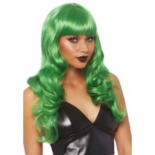 Хвиляста перука Leg Avenue Misfit Long Wavy Wig Green, довга, реалістичний вигляд, 61 см