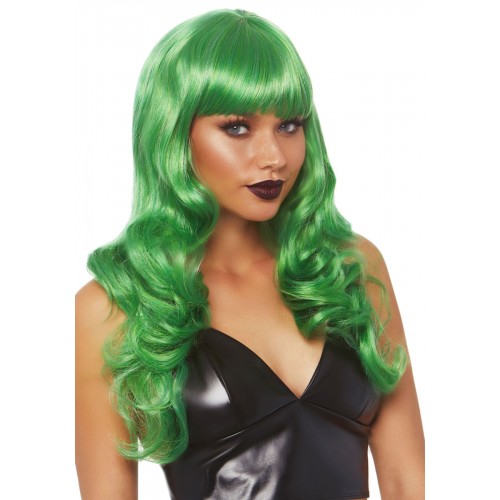 Хвиляста перука Leg Avenue Misfit Long Wavy Wig Green, довга, реалістичний вигляд, 61 см в інтернет супермаркеті PbayMarket!