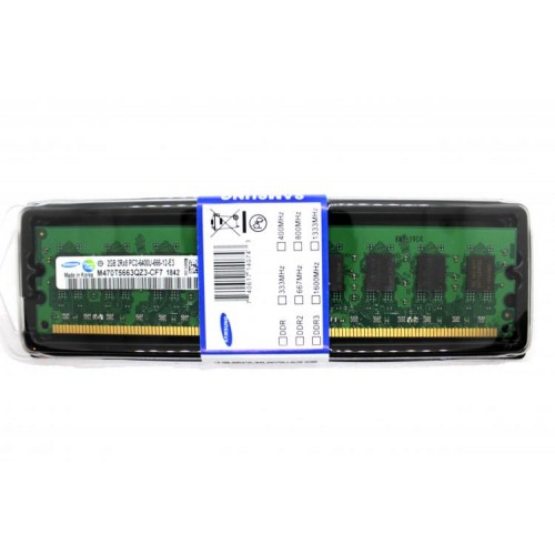 Оперативна пам'ять Samsung DDR2-800 2048MB PC2-6400 (M378T5663QZ3-CF7) Оперативна пам'ять Samsung DDR2-800 2048MB PC2-6400 (M378T5663QZ3-CF7)