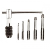 Набір мітчиків MASTERTOOL з Т-подібним утримувачем 6 ел. (M4/M5/M6/M8/M10) 15-1406 Набір мітчиків MASTERTOOL з Т-подібним утримувачем 6 ел. (M4/M5/M6/M8/M10) 15-1406