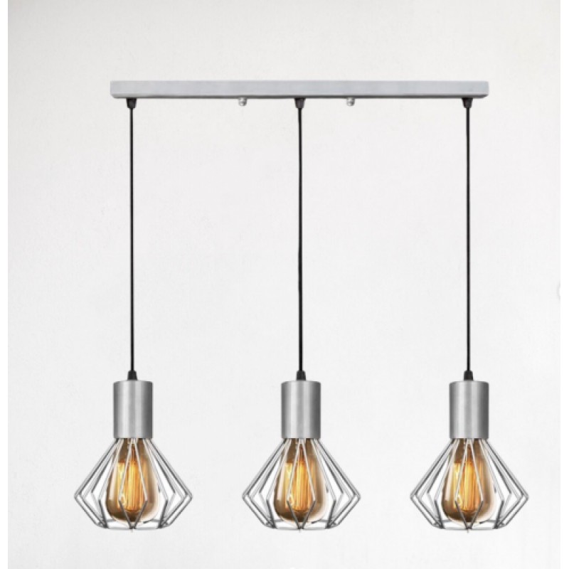Світильник лофт MSK Electric Diadem підвісний на планці хром NL 2215-3 CR