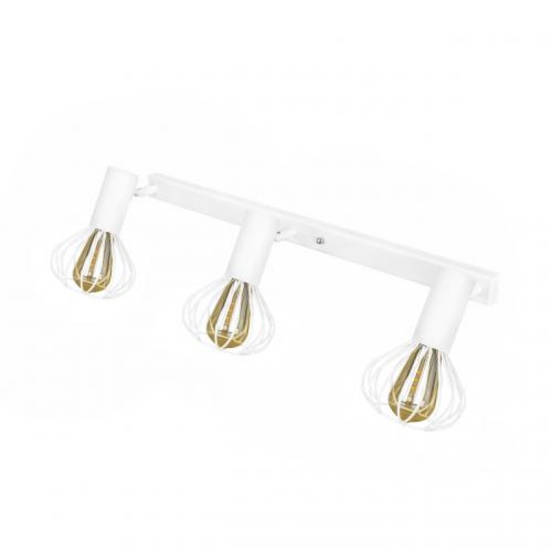 Світильник лофт настінно-стельовий MSK Electric Lotus NL 14151-3 WH