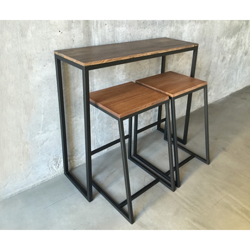 Консоль для дому в стилі Loft NS-351 930x900x350 мм Черный