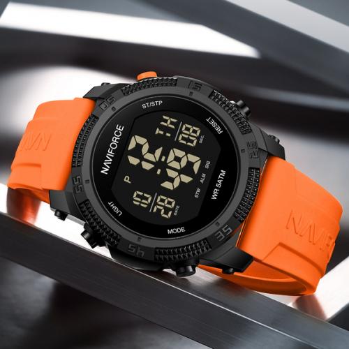 Наручний годинник чоловічий NaviForce Europe Orange Чорний (3154) Наручний годинник чоловічий NaviForce Europe Orange Чорний (3154)