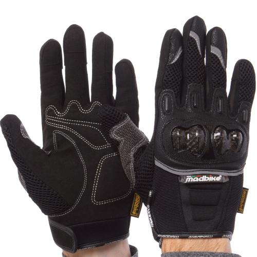 Моторукавички planeta-sport MADBIKE MAD-03_XXL Чорний Моторукавички planeta-sport MADBIKE MAD-03_XXL Чорний