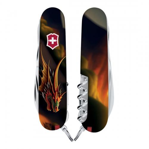 Складаний ніж Victorinox Huntsman Zodiac 91 мм 15 функцій Фантастичний дракон (1.3713.3_Z3210p) Складаний ніж Victorinox Huntsman Zodiac 91 мм 15 функцій Фантастичний дракон (1.3713.3_Z3210p)